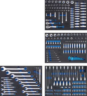 Workshop Trolley 8 Drawers with 296 Tools