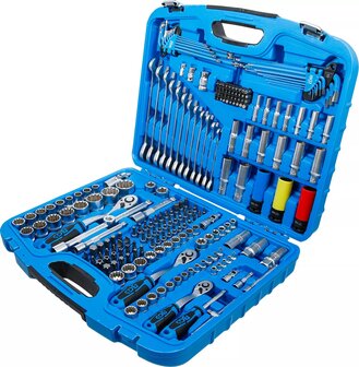 Socket Set Gear Lock 6.3 mm (1/4) drive / 10 mm (3/8) / 12.5 mm (1/2) 218 pcs