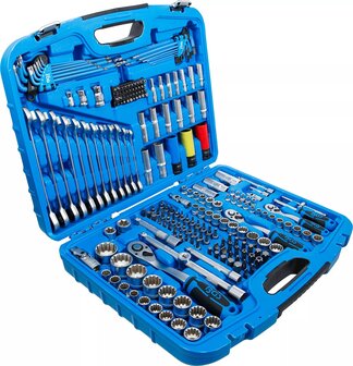 Socket Set Gear Lock 6.3 mm (1/4) drive / 10 mm (3/8) / 12.5 mm (1/2) 218 pcs