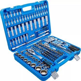 Socket Set Gear Lock 6.3 mm (1/4) drive / 10 mm (3/8) / 12.5 mm (1/2) 192 pcs.