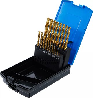 Twist Drill HSS G titanium nitrated 1 - 10 mm 19 pcs