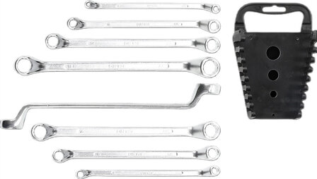 Double Ring Spanner Set offset 6 x 7 - 20 x 22 mm 8 pcs