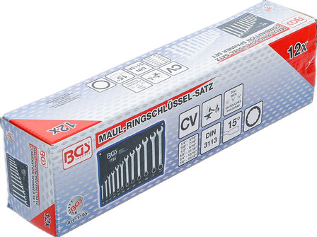 Combination Spanner Set Inch sizes 1/4 - 15/16 12 pcs.