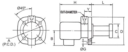 Under Water Cooling Pump 130mm 1/8 HP
