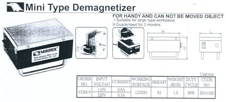 Demagnetizer 0.3A