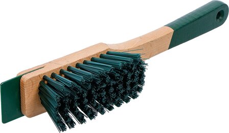 Lawnmower Brush with Scraper