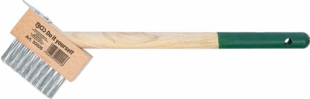 Weed Wire Brush short Handle with Scraper 300 mm