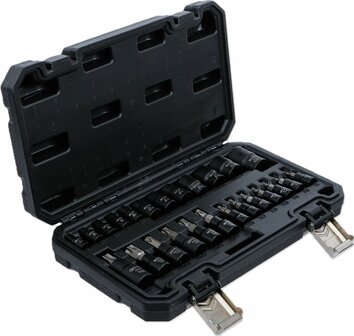 Bit Socket / Socket Set (1/4), (3/8), (1/2) Drive E-Star / T-Star (for Torx) 25 pcs