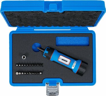 Torque Wrench Set Compact with Bit Set  (1/4) 1 - 8 Nm 22 pcs