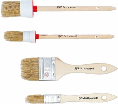 Flat and Round Brush Set 4 pcs