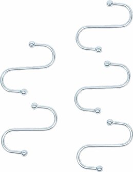 Hook Set S-Shape 75 mm 5 pcs