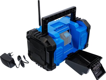 Cordless DAB Radio Hybrid 18 V and 230 V without rechargeable Battery