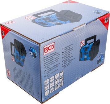 Cordless DAB Radio Hybrid 18 V and 230 V without rechargeable Battery