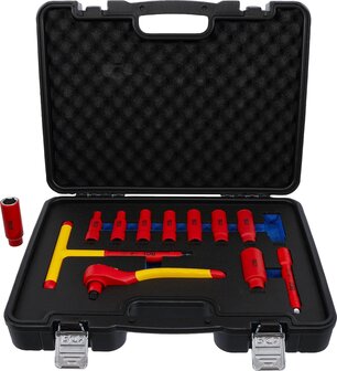 VDE Socket Set 10 mm (3/8) Drive 7 - 22 mm 12 pcs