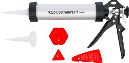 Aluminium Caulking Gun with Joint Smoother Set 5 pcs