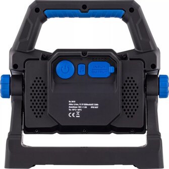 Floodlight rechargeable with bluetooth loudspeaker COB-LED