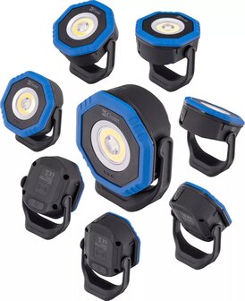 Pocket Floodlight wireless charging COB-LED Twin Beam 2-in-1