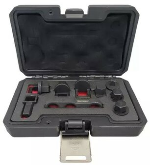 Auxiliary/multi-belt tensioner tool set