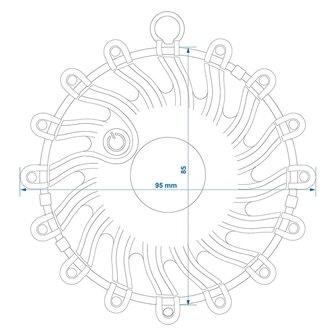 16 LED Orange Warning Disc