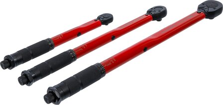 Torque Wrench Set (1/4) 2 - 24 Nm, (3/8) 19 - 110 Nm, (1/2) 28 - 210 Nm 3 pcs
