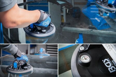 Rubber Suction Lifter extra strong diameter 200 mm with Pressure Gauge