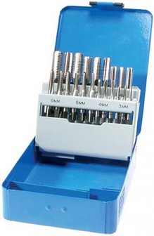 21-piece Tap Set, HSS, M3-M12