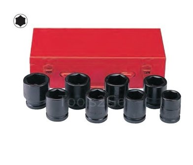  3/4 Impact socket set 8pc