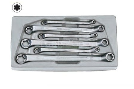 Offset wrench set (75&deg; bowed) 6pc