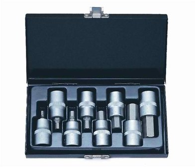 1/2 Hex socket bit set 8pc