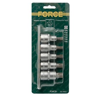 1/2 Star socket bit set 5pc