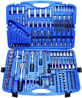 Socket Set 6.3 mm (1/4) / 10 mm (3/8) / 12.5 mm (1/2) drive 213 pcs