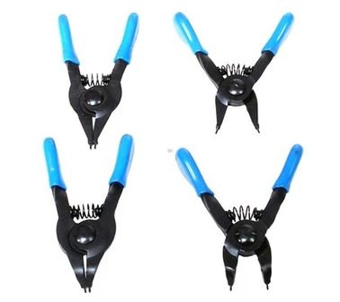 Circlip Pliers Set for small circlips 80 mm 4 pcs