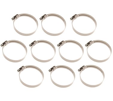 Hose Clamp, 40x60 mm, Stainless Steel, 10 pcs.