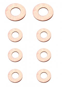 Injectors Copper Ring Assortment, 150 pcs.