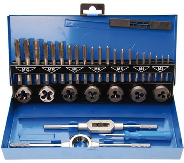 Tap and Die Set M3 - M12 32 pcs