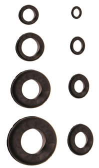 Rubber Grommet Assortment metric 180 pcs