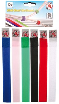 12-piece Velcro Tape Assortment