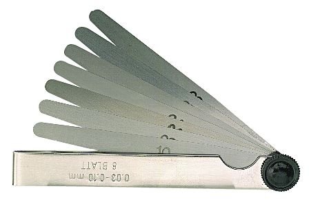 Feeler gauge 100 mm, 0.07 kg