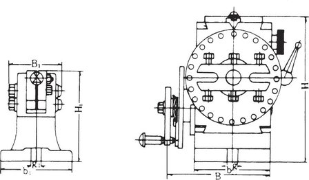 Semi-universal dividing head TA160 M3 -43kg