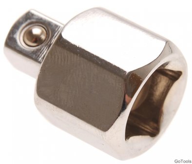 Socket Adaptor internal square 12.5 mm (1/2) - external square 10 mm (3/8)