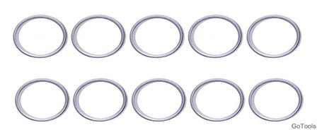 Seal Ring Assortment for BGS 126 &Oslash; 15 / 18.5 mm 20 pcs.