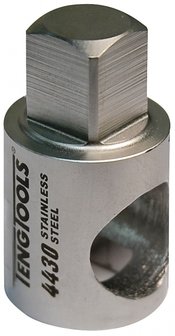 Adapter 3/8 f x 1/2 m 4430 stainless steel