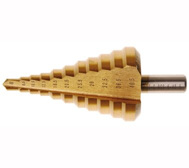 Step Drill | titanium-nitrated | &Oslash; 6 - 40.5 mm