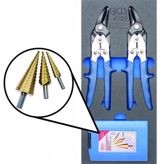 Metal Shears, Step Drill 5 pcs