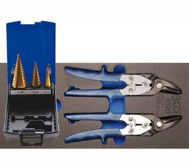 Metal Shears, Step Drill 5 pcs