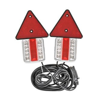 Trailer lights LED with magnets reflectors 7,5+2,5M cable