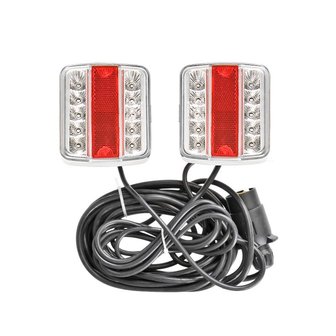 Trailer lights LED with magnets 7,5+2,5M cable