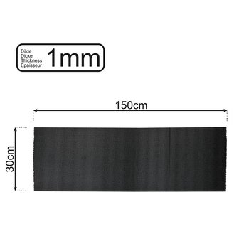 Non slip mat black 150x30cm 1mm