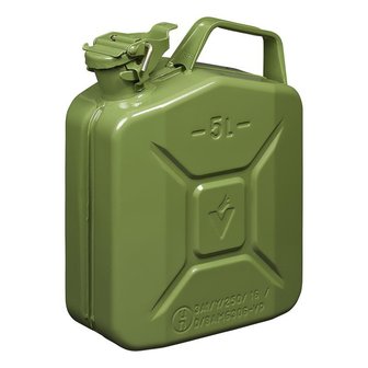 Jerry can 5L metal green UN- &amp; T&uuml;V/GS-approved