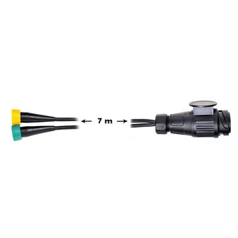 Cable set 7M with plug 13-pin and 2x connector 5-pin